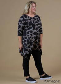 Tuniek Punten 3Q-mouw(C-0001-HVP) - X59061-Leopard Taupe
