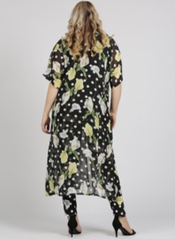Lang Lichtgewicht Vest (N-2005) A54001-Flower Stip Black