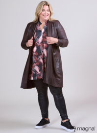Open Front Loose Cardigan (N-2201-LL) 064-Brown