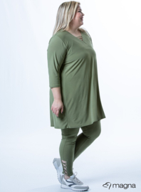 Relaxed V-Strap tunic (C-2320) 080-Willow Green