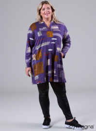 Warm Viscose Comfort Tunic (C-2422) U90024-Block Art Purple