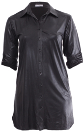 Tuniek-Blouse/knopen (C-7005-LL) 001-Zwart