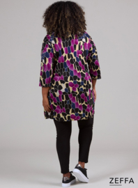 Tuniek met zakken (ZF-TU-1010-HVP)  U71056-Hive Magenta
