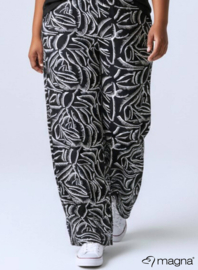 Broek Basic (D-03-PRINT) T33001-Feathers BW