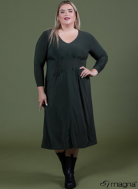 Long Dress with pleaded waist (C-2215) 031-Khaki
