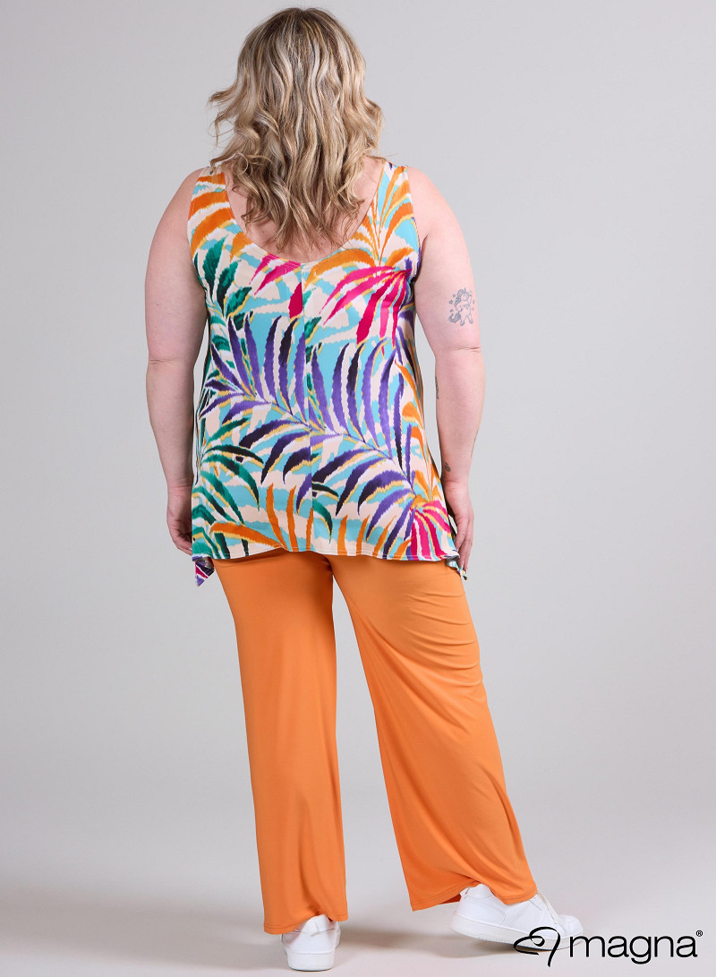 A-Top (A26-PRINT) - T90019-Summer Jungle Orange-Purple