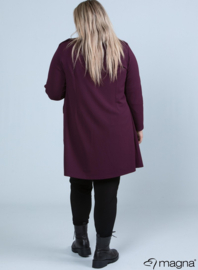 Blazer knopen (N-8005) 026-Aubergine