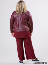 Kort Leather Look jasje (K-31-LL) 032-Bordeaux