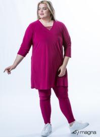 Relaxed V-Strap tunic (C-2320) 056-Dr.Fuchsia
