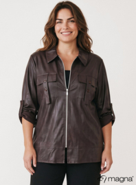 Flap Zip Jacket (K-2601-LL) 064-Brown
