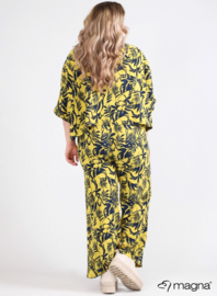 Crop top Cutted Print (M-4004-print) Z68008-Tropical Lime
