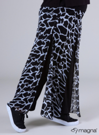 Broek Basic met chiffon laag(D-4003-PR) 139001-Animal BW