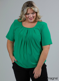 Short Sleeve Puffy Shirt (B-8018) 058-Forrest Green