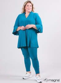 Flared Sleeves Relaxed Tunic (C-2503) 048-Petrol