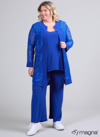 Open Lace Cardigan (N-2501) 060-Royal Blue