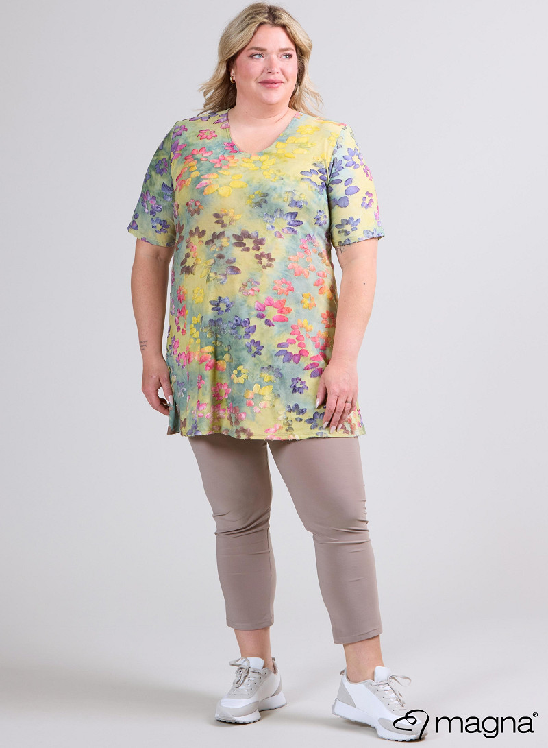 A-Line Short Sleeve Shirt (B-2508-MSH) T76007-Daisy Yellow-Green