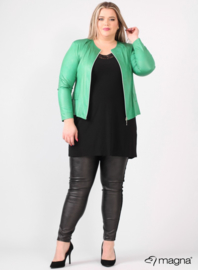 Kort Leather Look jasje (K-31-LL) 058-Forrest Groen