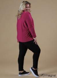 Lace Detailed Slowy Top (B-2319) 056-Dr.Fuchsia