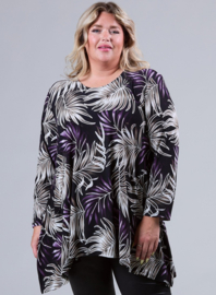 Tuniek Isabel (C-4051-PRINT) U98059-Palm Dr.Purple