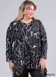 Tuniek Isabel (C-4051-PRINT) 358001-Lines BW