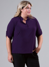 Roll Sleeve Top (B-9001) 059-Dr.Paars