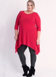 Tuniek Punten 3Q-mouw(C-0001) - 015-Rood