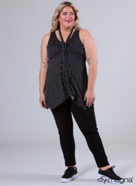Top met lus (A-37-PR) 001001-Polka Dot BW