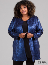 Metallic Shine Cover Jacket (ZF-JA-1002-MET) 017-Navy