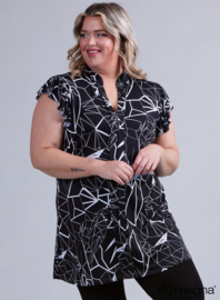 Sleeveless Frill Tunic (C-2305-PR) 358001-Geo