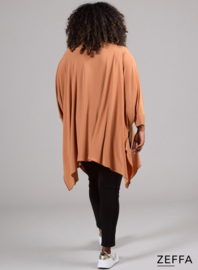 Oversized Tuniek/Ponncho (ZF-PO-1002)  082-Gold Ochre