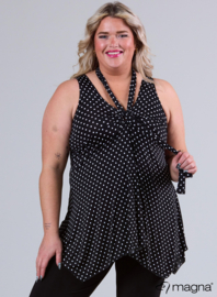 Top met lus (A-37-PR) 001001-Polka Dot BW