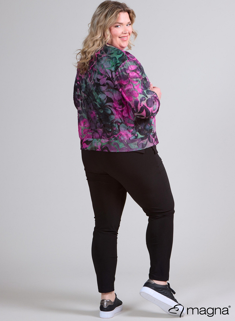 Zip Jacket (K-2501-MSH) T87056-Drop Shapes Magenta-Green