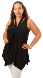 Top met lus (A-37) 001-Zwart