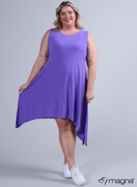 A-Shaped Sleeveless Split Dress (C-2323) 021-Purple