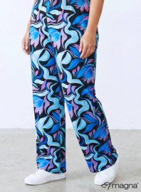 Broek Basic (D-03-PRINT) T23011-Flowing Aqua