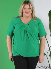 Flowy V-Neck Shirt (B-2103) 058-Brazil Green