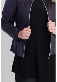 Kort Leather Look jasje (K-31-LL) 059-Dr.Paars