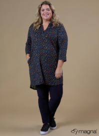 Tuniek 3/4 Mouw (C-8011-VP) W40060 Leopard Blue Print