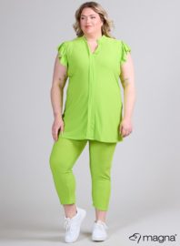 Sleeveless Frill Tunic (C-2305) 008-Lime Green