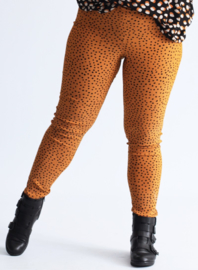 Broek Lang (D-7002-POLYVISPR) 004265-Small Pencil Polka Musterd