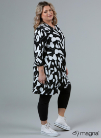 Relaxed V-Strap tunic (C-2320-VP) V65001-Black White Shapes