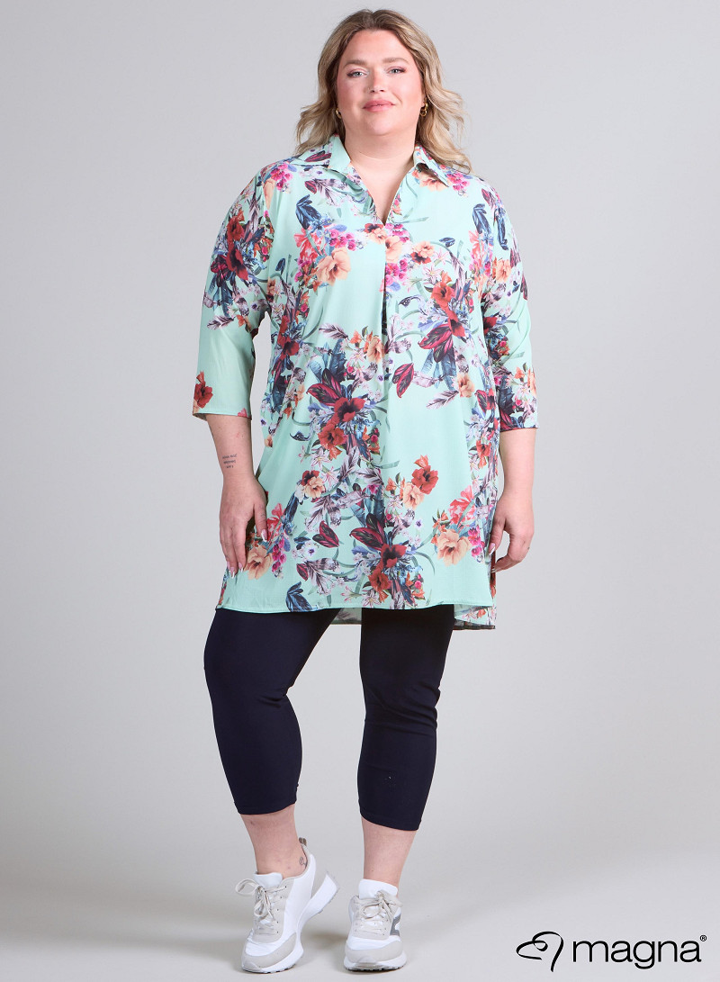 Tuniek met zakken (C-9003-BCHP) 806067-Floral Mint