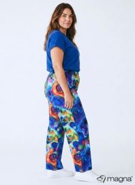 Broek Basic (D-03-PRINT) T18059-Multicolor Universe