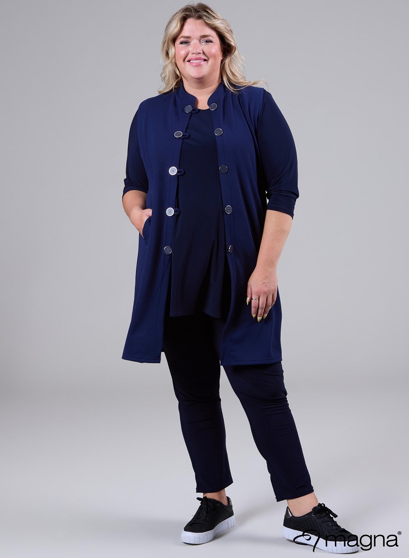 Button Gillet (N-2308) 017-Navy