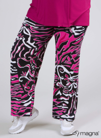 Broek Basic (D-03-PRINT) T40056-Art Zebra Magenta