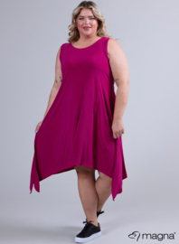 A-Shaped Sleeveless Split Dress (C-2323) 056-Dr.Fuchsia