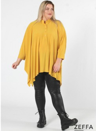 Oversized Tuniek/Ponncho (ZF-PO-1002)  076-Banana Yellow