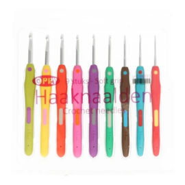 Opry Haaknaaldenset soft grip 2.00-6.00mm - 9 stuks