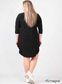 Balloon shaped tunic/dress (C-2026) 001-Zwart