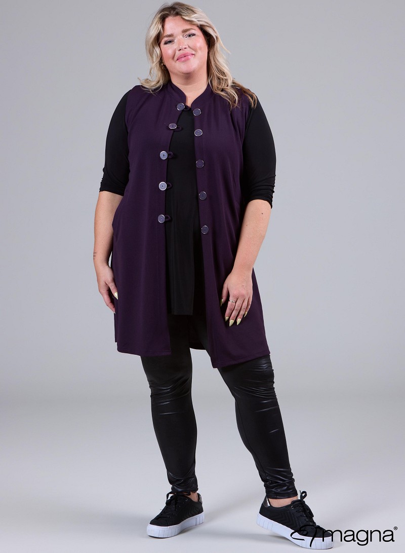 Button Gillet (N-2308) 059-Dr.Purple